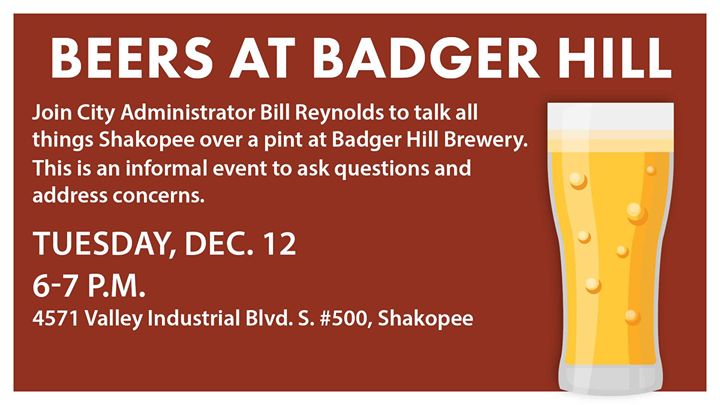 Beers with Bill at Badger Hill