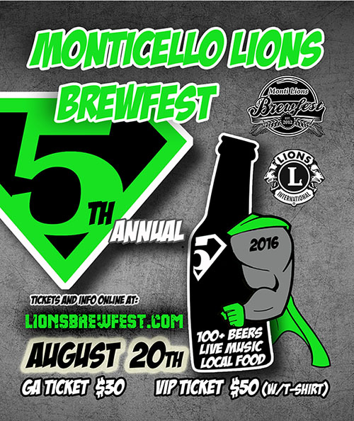 Monticello Lions 5th Annual Craft Beer Festival