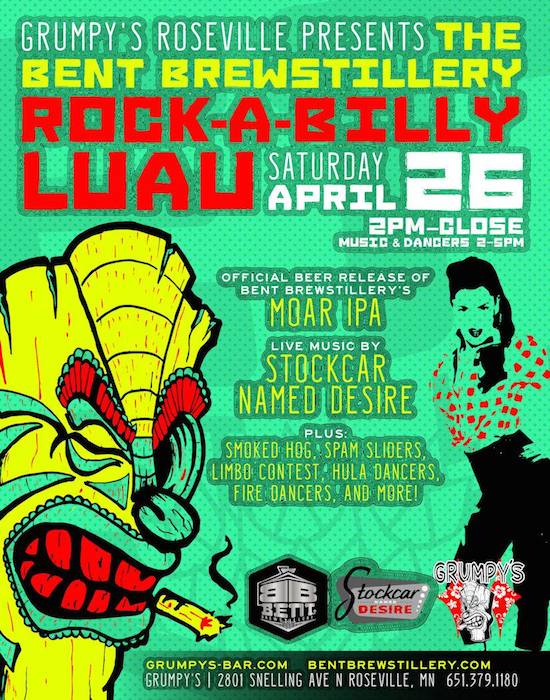 Bent Brewstillery Rockabilly Luau IPA Release Party