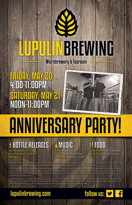 1 year Anniversary Party at Lupulin Brewing Company