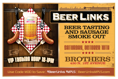 Beer Links Minneapolis (Beer/Cider Tasting, with Sausage Smoke Out)