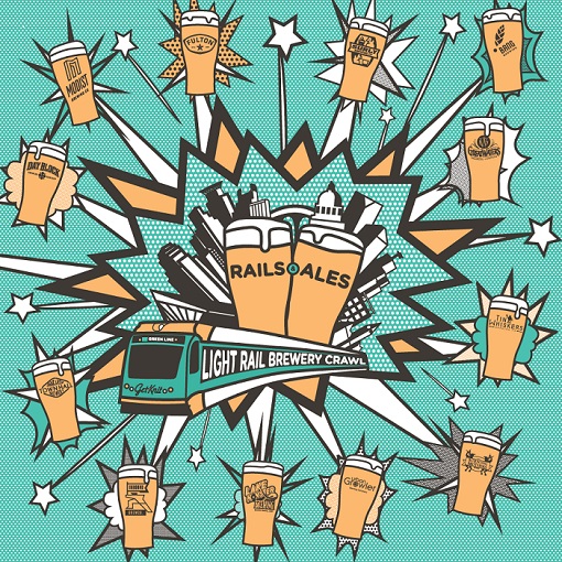 Rails & Ales Light Rail Brewery Crawl MNBeer Craft beer