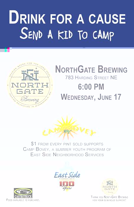 DRINK FOR A CAUSE: SEND A KID TO CAMP BOVEY
