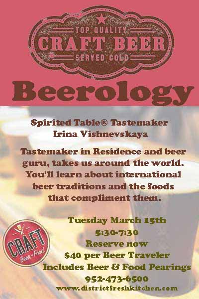BEEROLOGY • March 15 •A Spirited Table Launch Event