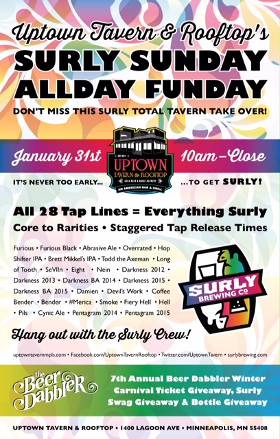Uptown Tavern & Rooftop's SURLY SunDay AllDay FunDay