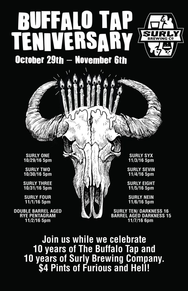 BUFFALO TAP TENIVERSARY
