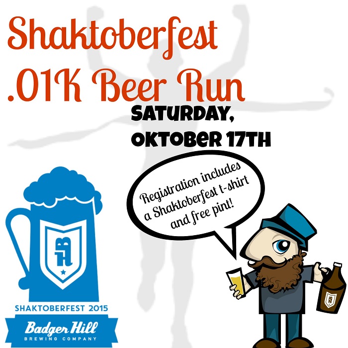 Badger Hill Brewing Shaktoberfest .01K Beer Run