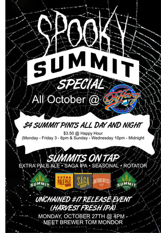 Summit Harvest Fresh IPA Release Party at Tiffany